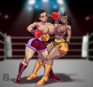 overwatch-porn-hentai-–-topless-female,-topless,-boxing-ring,-nipples,-sexy,-commission,-thick-thighs