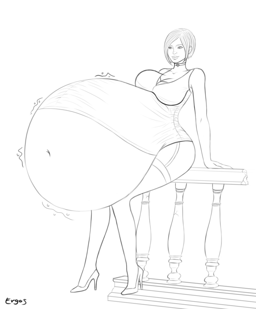 resident-evil-hentai-art-–-same-size-vore,-ergos,-big-belly,-female,-belly