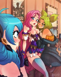 gwen-xxx-art,-seraphine-xxx-art,-zeri-xxx-art-–-lesbian-sex,-only-female,-grabbing-breasts,-riot-games,-thick-thighs,-green-eyes,-large-breasts