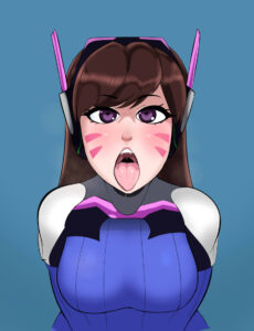overwatch-hentai-–-headphones,-purple-eyes,-mouth-open,-female-only