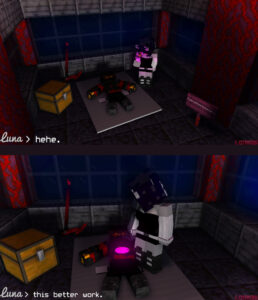 minecraft-game-hentai-–-clothed,-black-hair,-dialogue,-scythe,-multiple-images