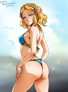 the-legend-of-zelda-hot-hentai-–-looking-back,-smile,-nintendo,-princess-zelda,-back,-ls