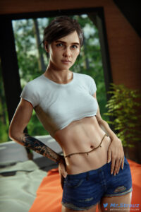 ellie-hot-hentai-–-jean-shorts,-toned-female,-naughty-dog,-the-last-of-us-yebrow-piercing,-looking-at-viewer