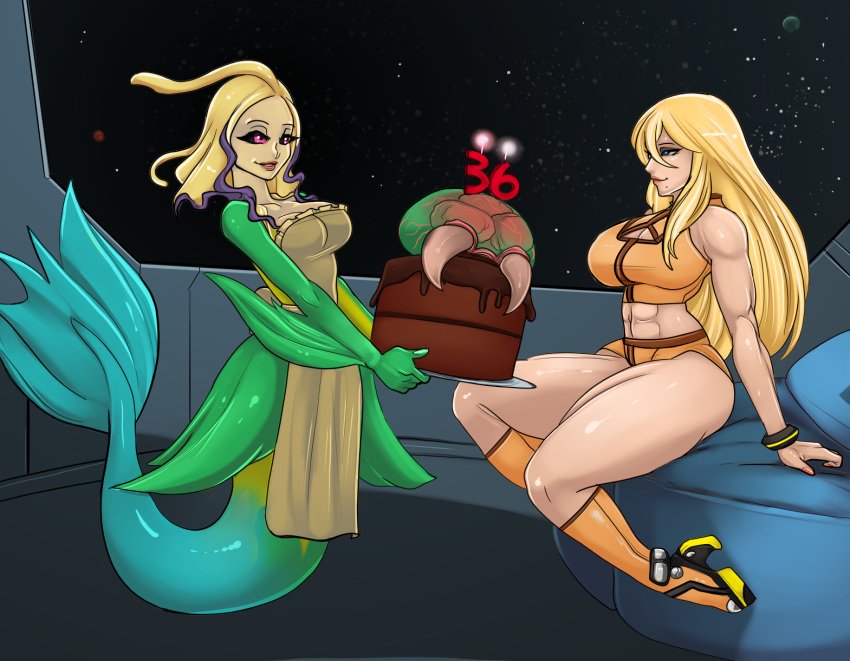 nami-xxx-art-–-mermaid,-casual-outfit-(metroid),-marai,-samus-aran,-birthday-cake