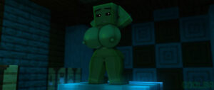 minecraft-xxx-art-–-bed,-huge-breasts,-goolba,-sexy-pose