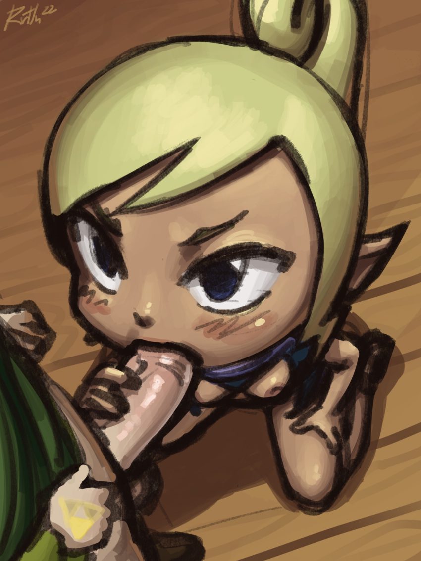 the-legend-of-zelda-hentai-art-–-tetra,-kneeling,-penis,-ls,-blonde-hair