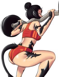 final-fantasy-sex-art-–-tail,-workout,-weights,-ass
