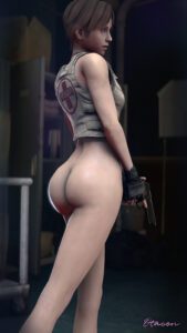 resident-evil-hentai-porn-–-tile-floor,-pinup,-gloves,-looking-at-viewer
