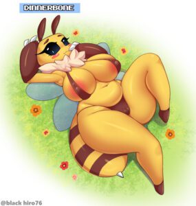 bee-game-porn-–-flower,-navel,-pussy-visible-through-clothes,-black-sclera,-underwear,-belly,-bikini