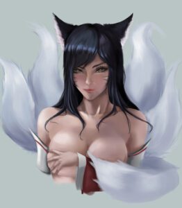league-of-legends-game-hentai-–-nine-tailed-fox,-kemonomimi,-fluffy,-large-breasts,-fox-tail,-facial-markings