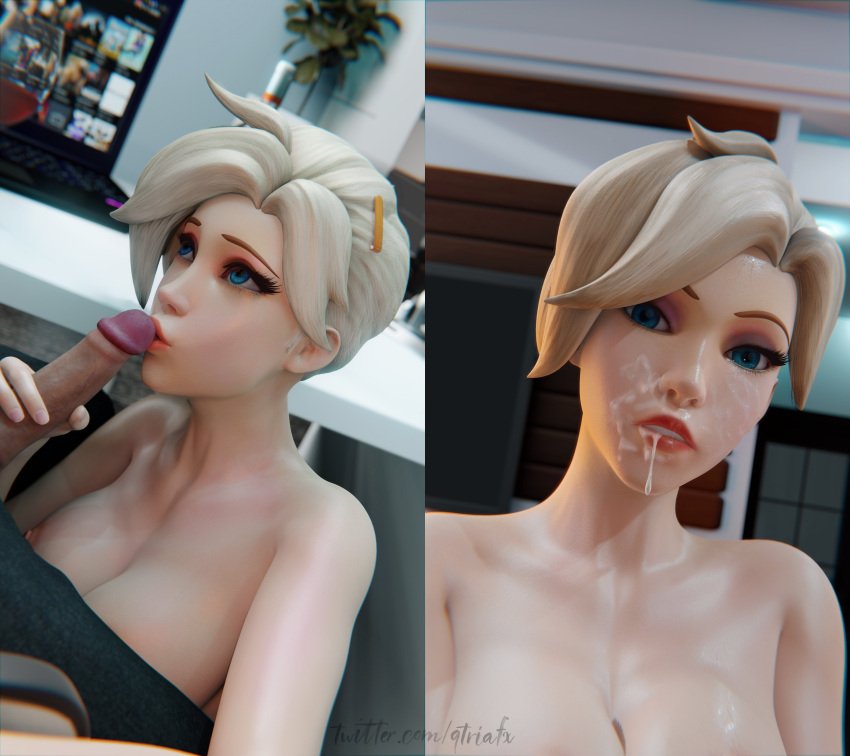 Overwatch Mercy Cum