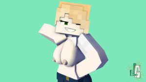 minecraft-hot-hentai-–-female-only,-green-eyes,-grin