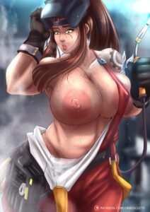 overwatch-porn-hentai-–-areolae,-big-nipples,-mature-female,-mechanic,-large-breasts,-muscular-female,-oppai