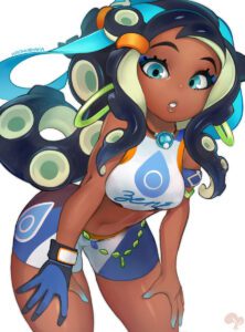 nessa-xxx-art-–-gym-leader-(cosplay),-octoling,-dark-skinned-male,-krokobyaka