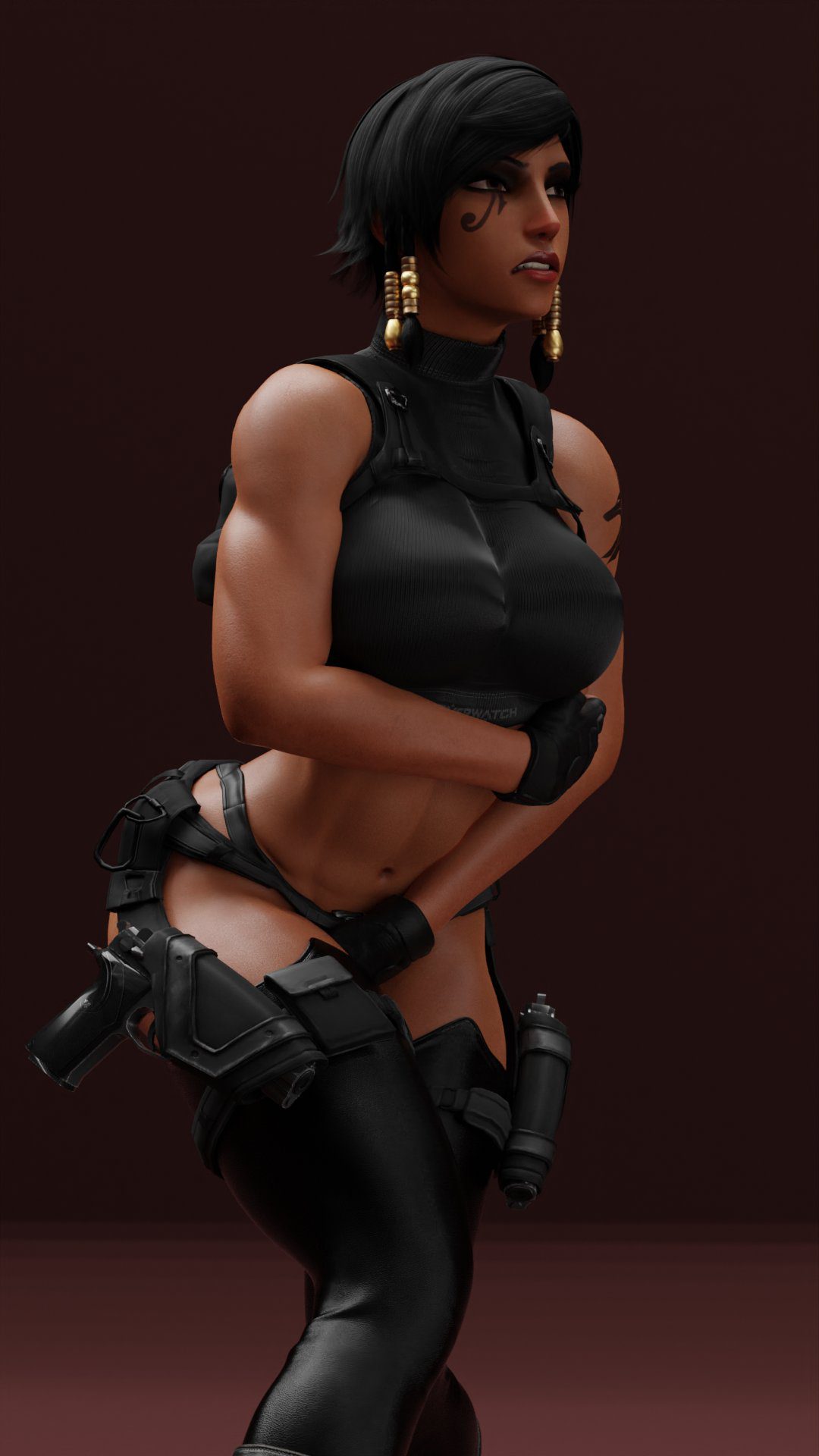 overwatch-rule-porn-–-fit-female,-dark-skin,-fareeha-amari,-tattoo,-big-breasts