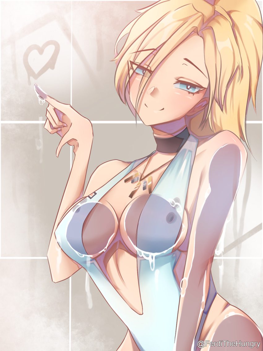 overwatch-hot-hentai-–-fog,-steam,-choker,-swimsuit,-inviting,-smiling,-blue-eyes