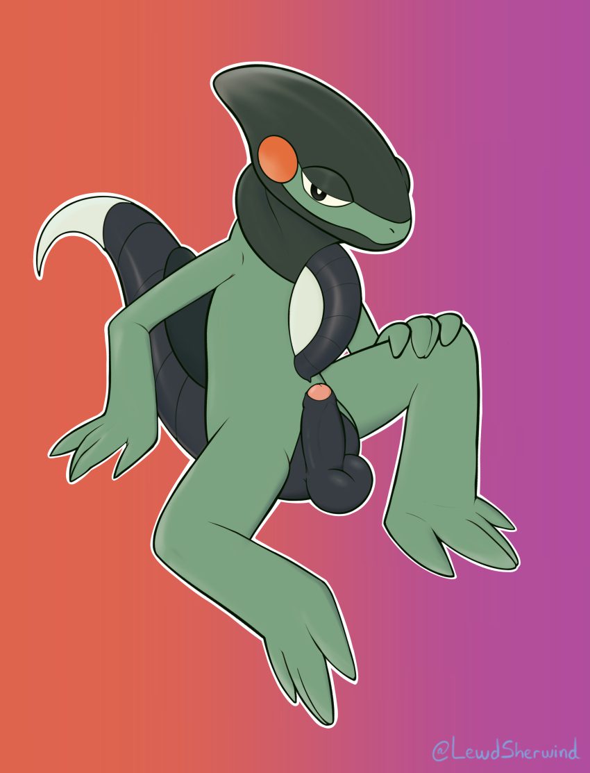 pokemon-game-hentai-–-balls,-green-skin,-anthro,-male,-spread-legs,-nintendo