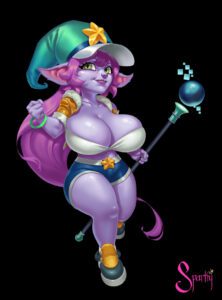 league-of-legends-free-sex-art-–-short-shorts,-huge-breasts,-female-only,-yordle