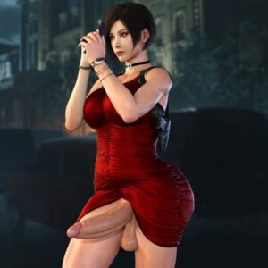 resident-evil-porn-hentai-–-big-penis,-armpits,-dress,-partially-clothed