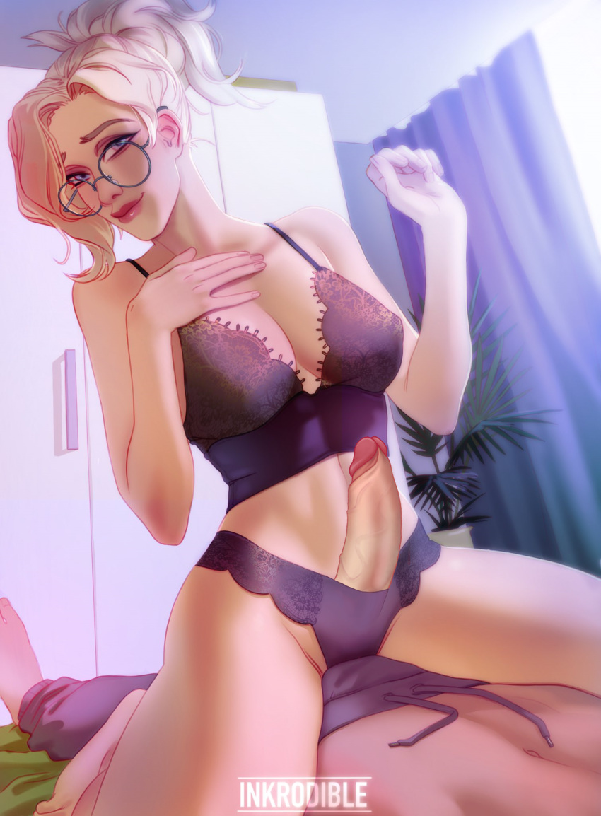 overwatch-game-porn-–-mercy,-smile,-blonde-hair,-male,-large-breasts,-cleavage.