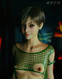 resident-evil-xxx-art-–-green-eyes,-ripped-clothing,-small-breasts,-rebecca-chambers,-brown-hair
