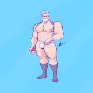 pokemon-rule-porn-–-bara,-beard,-penis,-bulge,-pokeball,-muscles,-muscular