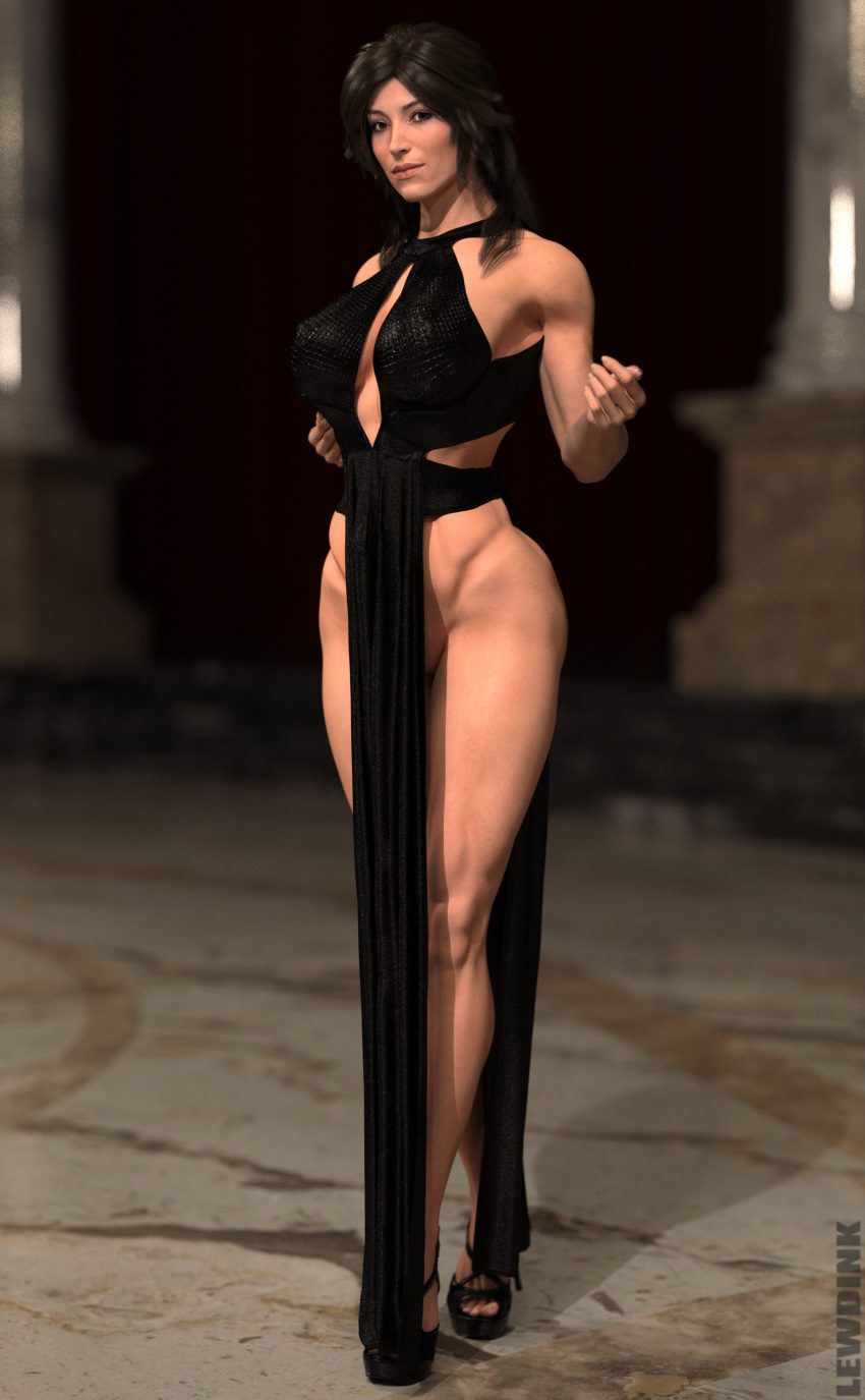 tomb-raider-free-sex-art-–-abs,-nopan,-navel-piercing,-high-heels
