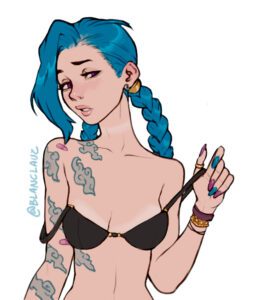 jinx-porn-hentai-–-removing-bra,-blue-hair,-ls,-nail-polish,-undressing,-blanclauz,-multicolored-nails