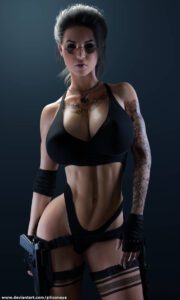 tomb-raider-porn-hentai-–-muscular,-siliconaya,-breasts,-cleavage