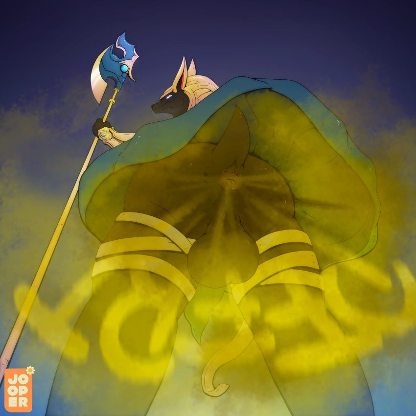 league-of-legends-hentai-art-–-canine,-rear-view,-onomatopoeia,-ass,-canis,-worm&#eye-view,-solo