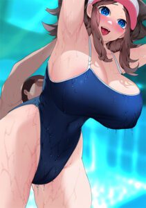 hilda-hot-hentai-–-ponytail,-competition-swimsuit,-long-ponytail,-swimsuit,-light-skin