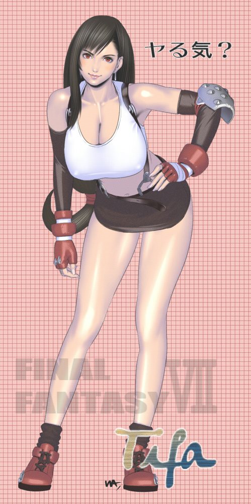 final-fantasy-rule-–-suspenders,-big-breasts,-red-gloves,-full-body,-navel,-elbow-pads,-taut-shirt