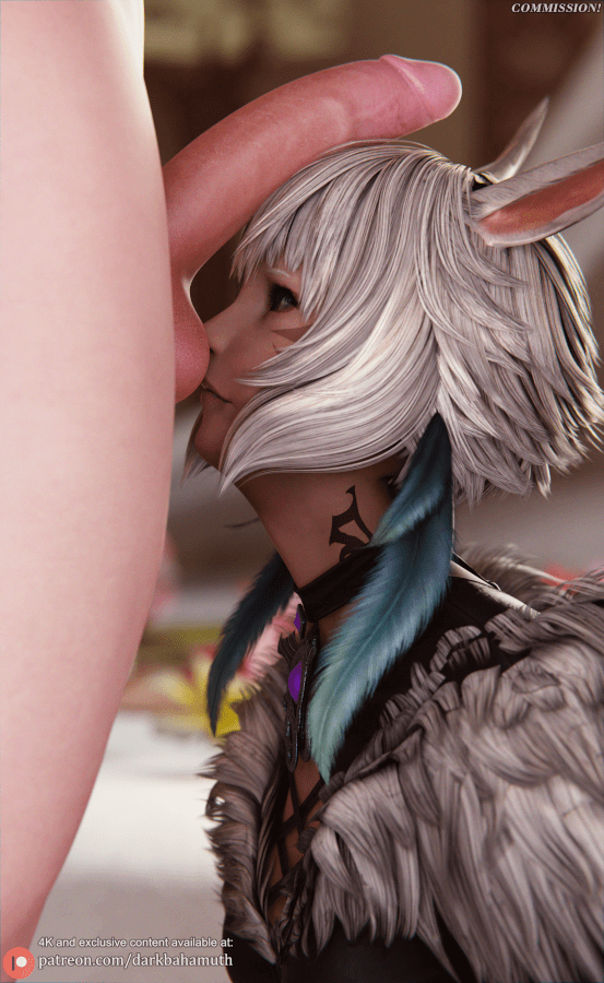 final-fantasy-sex-art-–-final-fantasy-xiv,-penis-on-face,-y&#tola,-sniffing,-darkbahamuth,-catgirl