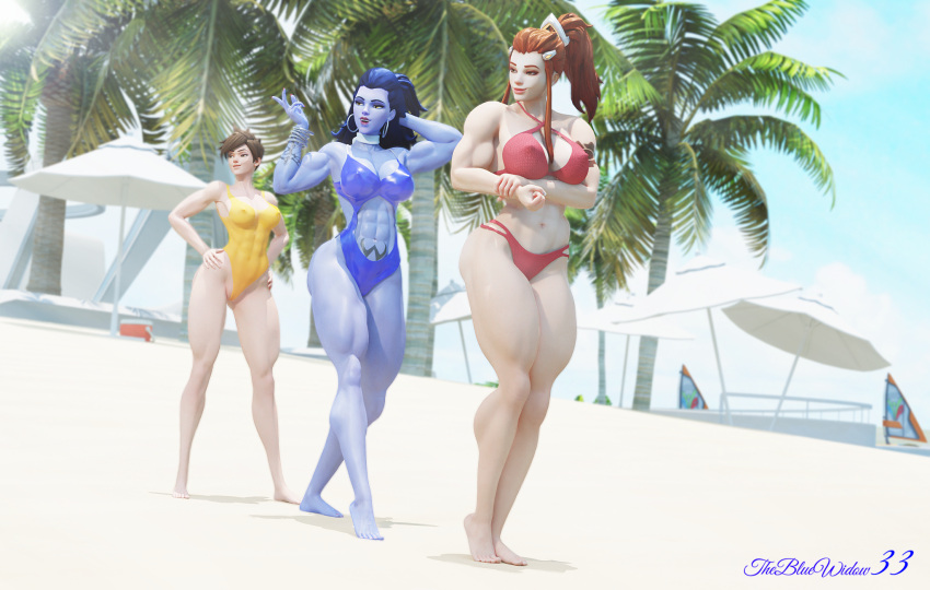 overwatch-rule-abs,-tracer,-cleavage,-muscles,-female-only,-breasts.