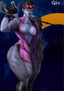 overwatch-game-hentai-–-sniper-rifle,-small-breasts,-thick,-muscular-legs,-muscular,-thunder-thighs