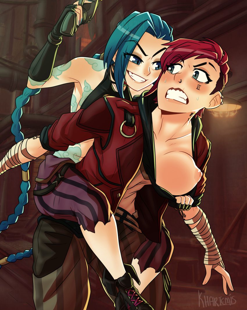 Jinx Xxx Art - Arcane, Yuri, Clothed Female, Arcane Jinx, Female, Arcane  Vi, Clothed - Valorant Porn Gallery