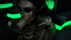 umbrael-rule-–-dunmer,-muscular-male,-shiny-skin,-black-hair,-dance-floor,-fellatio,-eyebrows