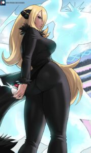 cynthia-hentai-porn-–-pants,-holding,-echosaber,-fur-collar,-poke-ball,-absurdres