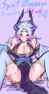 league-of-legends-hentai-–-stockings,-purple-earrings,-sweat,-partially-nude,-ass-grab,-horns