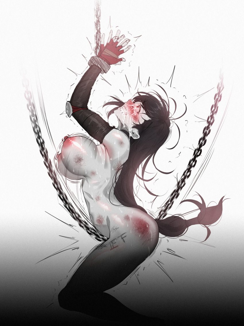 final-fantasy-porn-hentai-–-red-eyes,-braided-hair,-nipples,-chained,-final-fantasy-vii,-black-hair,-nude-female