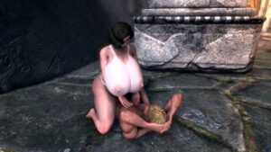 skyrim-sex-art-–-squeezing-breast,-black-hair,-naked,-bethesda-softworks,-breasts,-nude-female,-tanned-skin