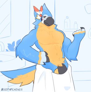 the-legend-of-zelda-hentai-–-kass-(tloz),-towel,-simple-background,-bootyfeather,-feathers,-breath-of-the-wild