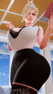 overwatch-game-porn-–-mercy,-blizzard-entertainment,-blonde-hair,-huge-breasts,-teacher