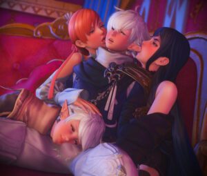 final-fantasy-sex-art-–-final-fantasy-xiv,-multiple-girls,-brother-and-sister,-alisaie-leveilleur,-square-enix,-smile