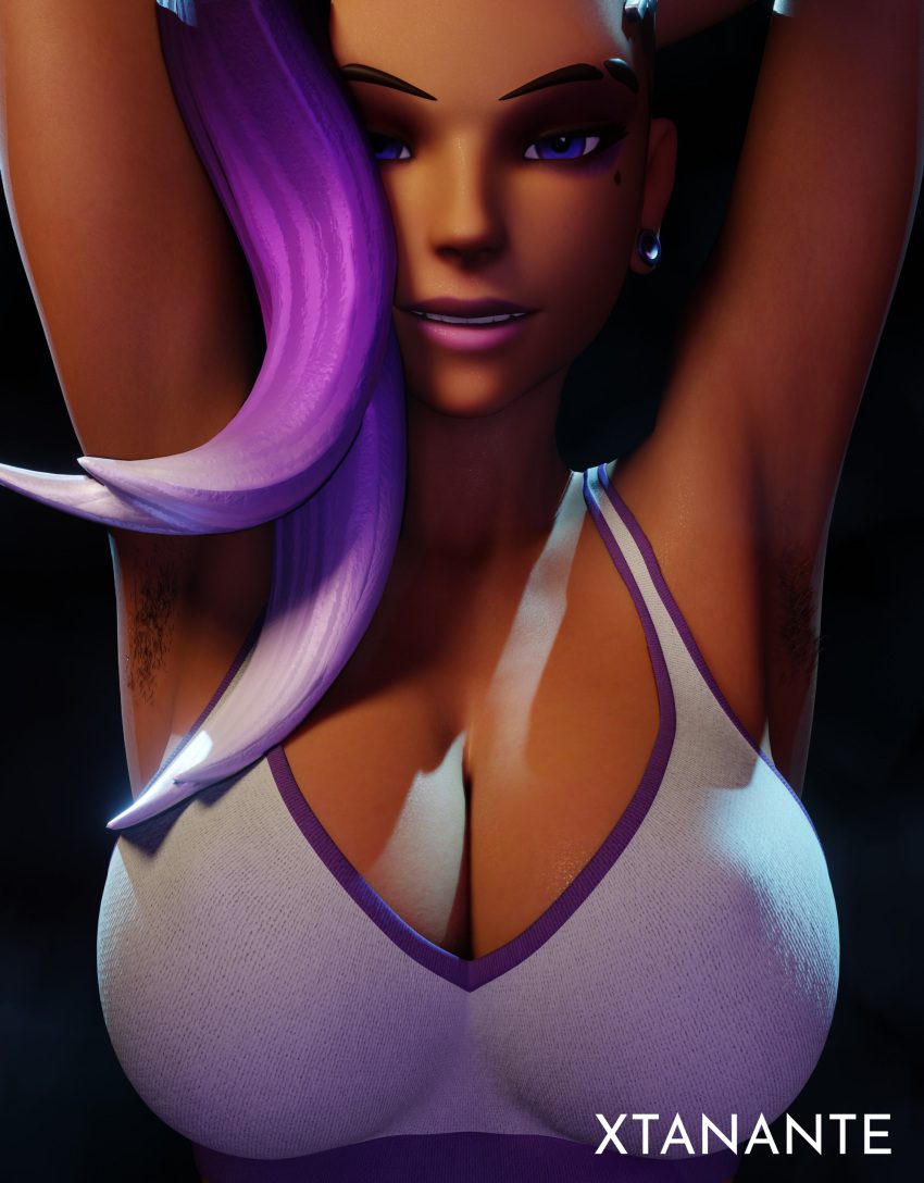 overwatch-porn-–-armpit-hair,-dark-skinned-female,-solo