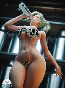 overwatch-hentai-porn-–-milk-bottle,-mercy,-drinking-milk,-huge-breasts,-archon-gen,-cow-print