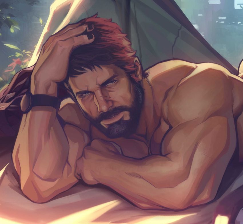 the-last-of-us-hentai-porn-–-muscular-arms,-muscles,-male,-big-arms,-daddy,-joel-miller