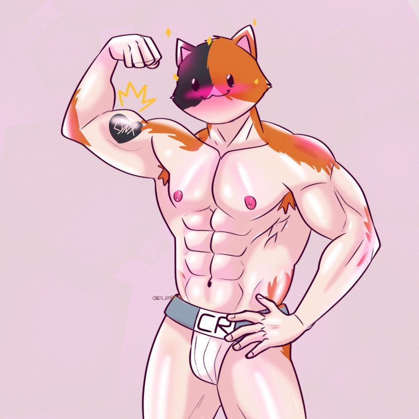 meowscles-rulex-–-topless,-glistening-body,-mammal,-ngers,-muscular,-tattoo,-anthro.