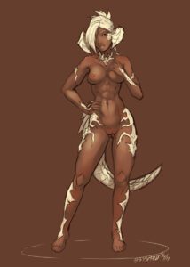final-fantasy-free-sex-art-–-abs,-large-breasts,-dark-skinned-female,-female,-abysmalimited-palette