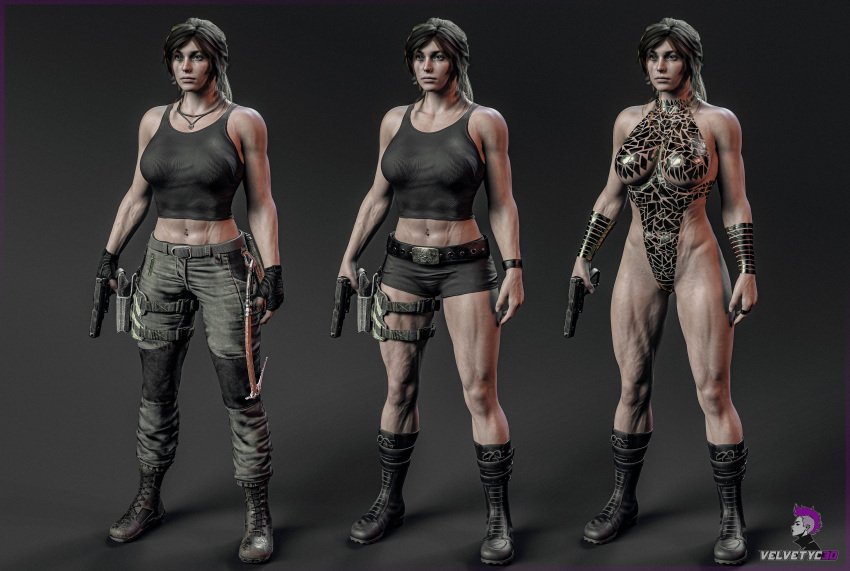 tomb-raider-rule-xxx-–-rise-of-the-tomb-raider,-velvetycartist),-lara-croft,-navel,-black-tape-project,-big-breasts